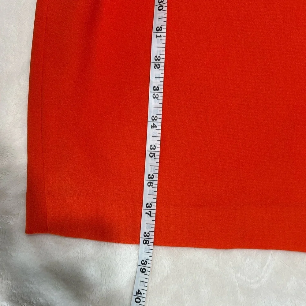 Lauren Ralph Lauren Vienna Dress Orange Size 6 Sleeveless Pockets EUC